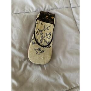 Disney Princess Ladies No-Show Shoe Liner  Socks Metallic Print  3 Pack